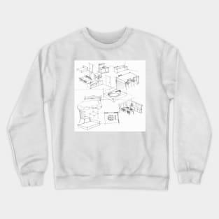 furniture design sketch Crewneck Sweatshirt